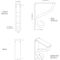 Ekena Millwork Ashford Triple, Wrought Iron Bracket, (Triple center brace), Antiqued Warm Silver 2"W  x 12"D x 15"H BKTM02X12X15TASAWS - alternate 6